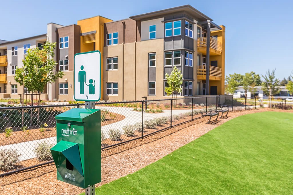 Dog park at The Braydon Apartments in Napa CA